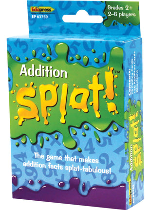 Edupress Math Splat™ Game: Addition Grades 2+ (EP63759), 3.5 H x 5.625 L x 2.25 W