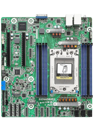 ASRock Rack Server Motherboard SIENAD8UD3 Deep Micro-ATX Single Socket SP6 (LGA 4844), AMD EPYCTM 8004 Series