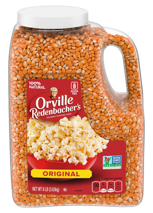 Orville Redenbacher's Gourmet Popcorn Kernels, Original Yellow, 4g Fiber Per Serving, 8 lb.