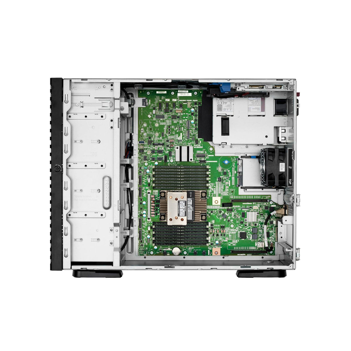 Hewlett Packard Enterprise ProLiant ML110 Gen11 Tower Server w/one Intel Xeon Silver 4410Y Processor, 2.0GHz 12‑core 1P 32GB‑R MR408i‑o 8SFF 2x480GB SSD 2x800W PS (HPE Smart Choice P69303-005)