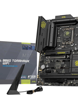 MSI MAG B860 Tomahawk WiFi Motherboard, ATX - Supports Intel Core Ultra Processors (Series 2), LGA 1851 - DDR5 Memory Boost 9200+ MT/s OC, 1 x PCIe 5.0 x16, 1 x M.2 Gen5, 5G LAN, Wi-Fi 7