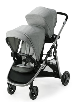 Graco Ready2Grow LX 2.0 Double Stroller Features Bench Seat and Standing Platform Options, Clark