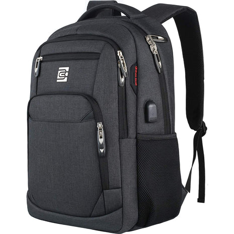 Laptop Backpack,Business Travel Anti Theft Slim College Backpack | Water Resistant Durable Computer Bag Gift for Women & Men Fits 15.6 Inch Laptop and Notebook - Black