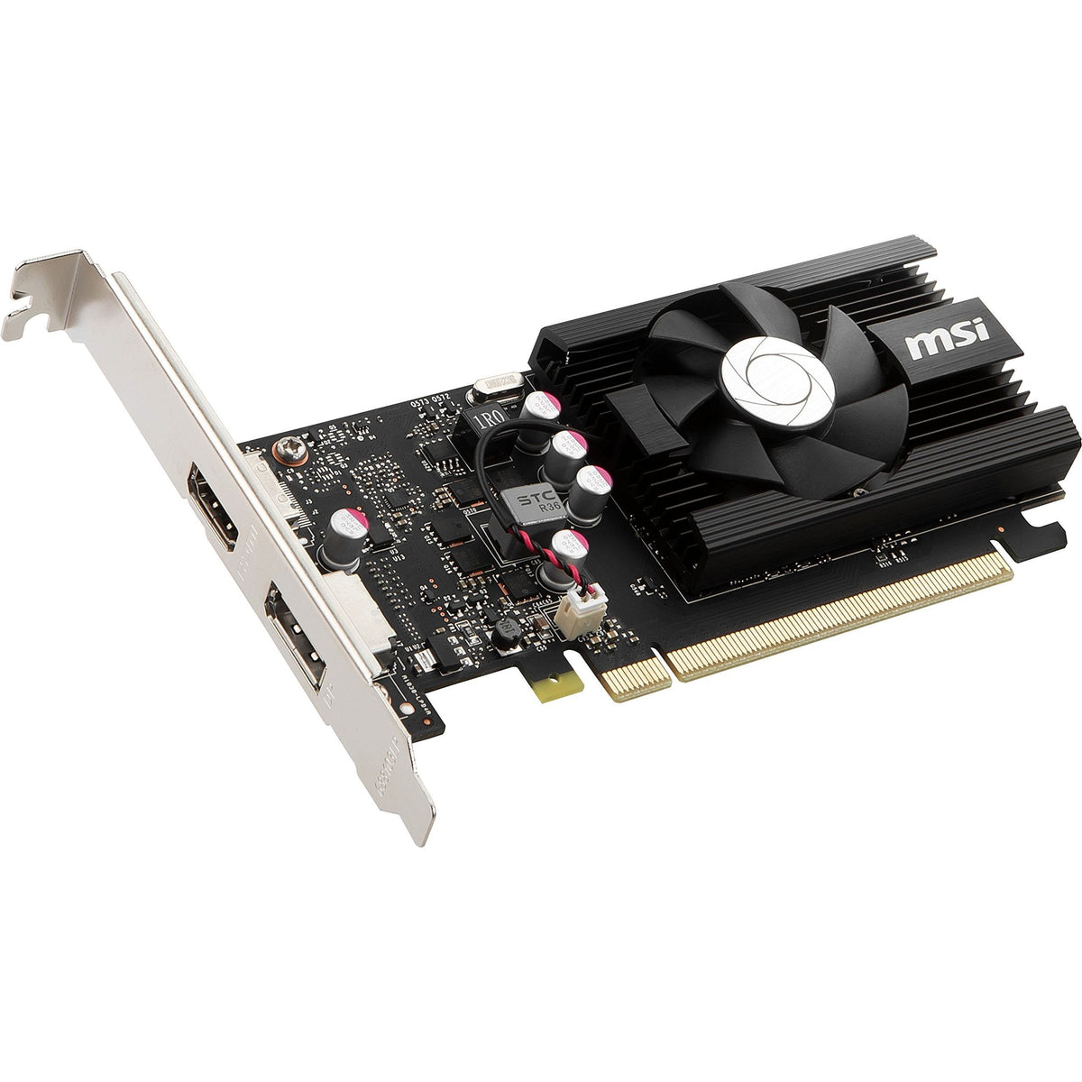 MSI Gaming GeForce GT 1030 4GB DDR4 64-bit HDCP Support DirectX 12 DP/HDMI Single Fan OC Graphics Card (GT 1030 4GD4 LP OC)
