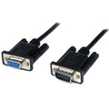 StarTech.com 1m Black DB9 RS232 Serial Null Modem Cable F/M - DB9 Male to Female - 9 pin Null Modem Cable - 1x DB9 (M), 1x DB9 (F), Black (SCNM9FM1MBK)