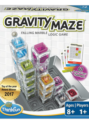 ThinkFun Gravity Maze - Falling Marble Logic Game - Challenging STEM Toy for Kids 8-12 - Gravity Marble Maze - Brain-Building Fun - Educational Gift - Boosts Critical Thinking & Problem Solving