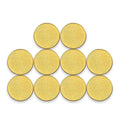Blank Coins for Laser Engraving Blank Challenge Coins Bulk, Zinc Alloy Engraving Coin Blanks, Metal Stamping Blanks 40mm Diameter with Plastic case for DIY Crafts (Gold-10pcs)