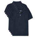 The Children's Place Boys Short Sleeve Pique Polo,Nautico 5 Pack,M (7/8)