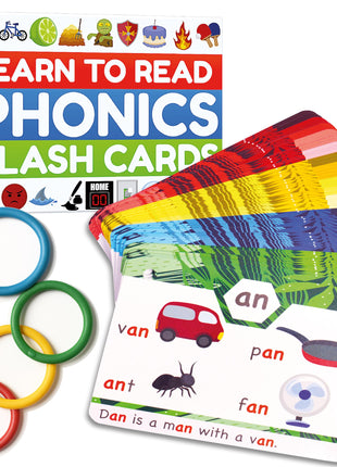Phonics Flash Cards - Learn to Read in 20 Phonic Stages - Education for Kids Ages 4-8 Kindergarten 1st 2nd Grade