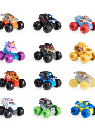 Monster Jam, Official Mini Mystery Collectible Monster Truck 12-Pack, 1:87 Scale, Great Gift for Birthday Parties