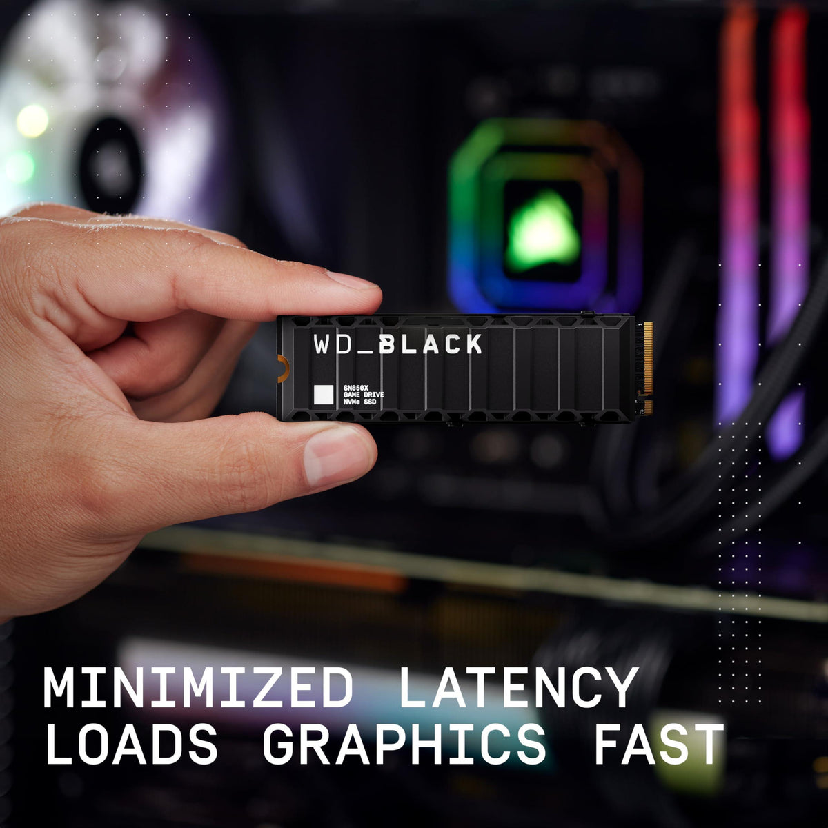 WD_BLACK 4TB SN850X NVMe Internal Gaming Solid State Drive with Heatsink - Works with PlayStation 5, Gen4 PCIe, M.2 2280, Up to 7,300 MB/s - WDS400T2XHE