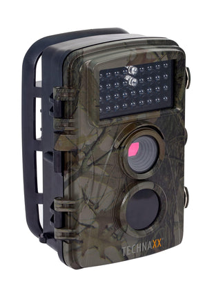 Technaxx Nature Wildlife Cam TX 69 Full HD Outdoor Surveillance Camera Wildlife Camera Night Vision 12MP 1080P Waterproof Motion Detector Photo Trap, Black