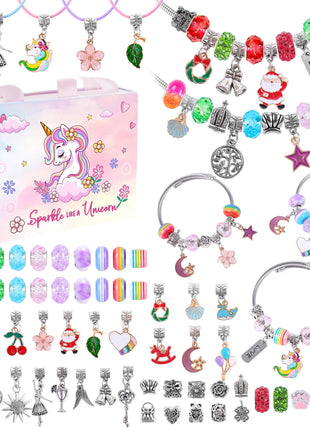 ELLENER Gifts for Girls Age 6-8 8-10,Bracelet Making Kit,Girls Toys,Gift Basket that Inspires Creativity and Individuality and is Fun to Play with Friends Create a Unique Gift for Your Friend
