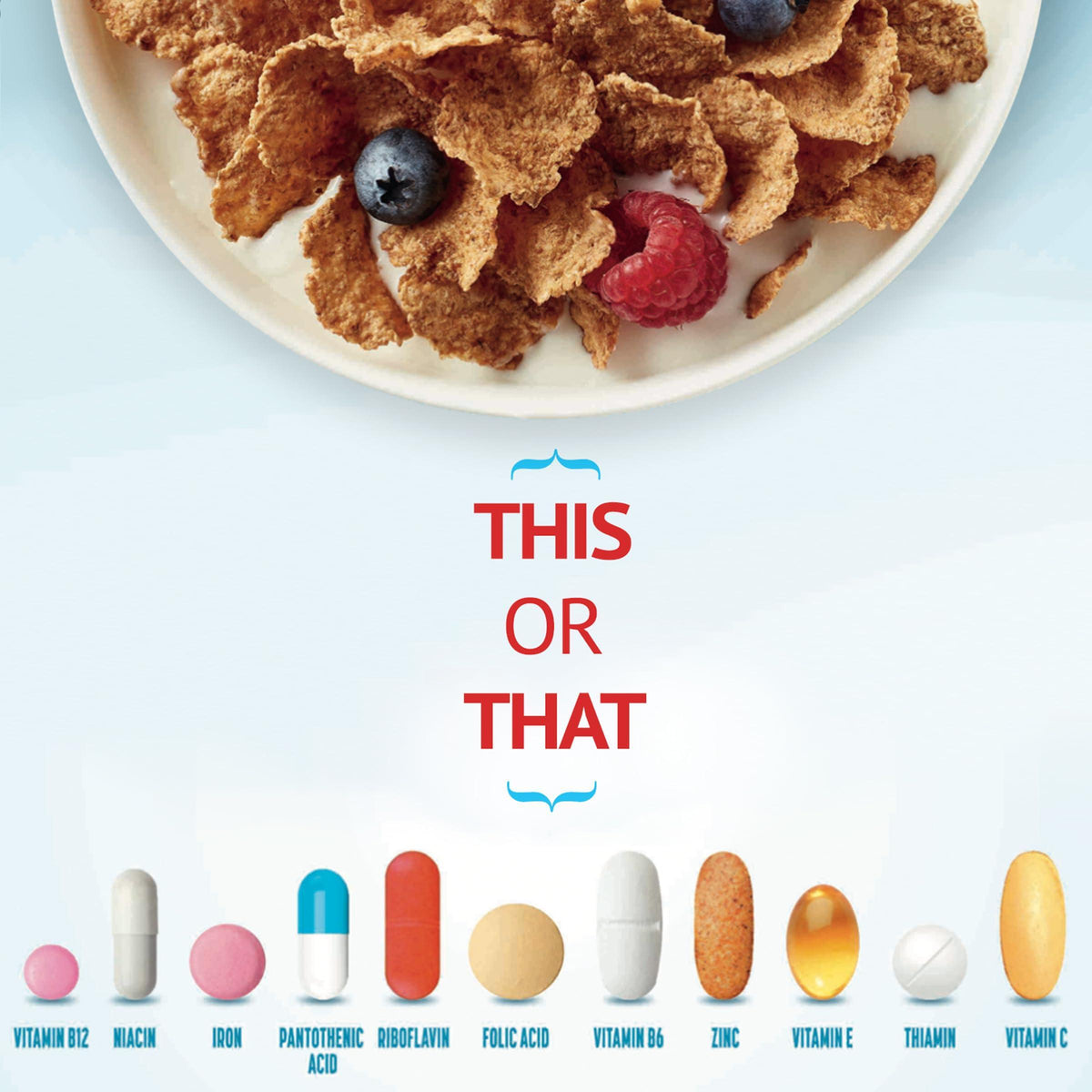 Total Breakfast Cereal, 100% Daily Value of 11 Vitamins and Minerals, Whole Grain Cereal, 16 oz