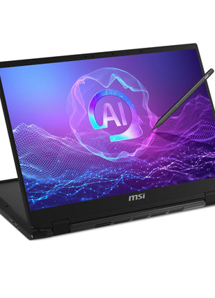 MSI Summit A16 AI+ (2024) 16 inch QHD+ 165Hz 2-in-1 Touchscreen Laptop: AMD Ryzen AI 9-365, Radeon Graphics, 32GB LPDDR5x, 1TB NVMe SSD, 360 Flip, Pen, Win 11 Pro: Ink Black A3HMTG-014US