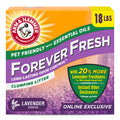 Arm & Hammer Forever Fresh Clumping Cat Litter Lavender, MultiCat Cat Litter Odor Control 18lb With 20% More Lavender Freshness, With Essential Oils