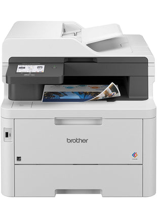 Brother MFC-L3780CDW Wireless Digital Color All-in-One Printer with Laser Quality Output, Single Pass Duplex Copy & Scan | Includes 2 Month Refresh Subscription Trial, Works with Alexa