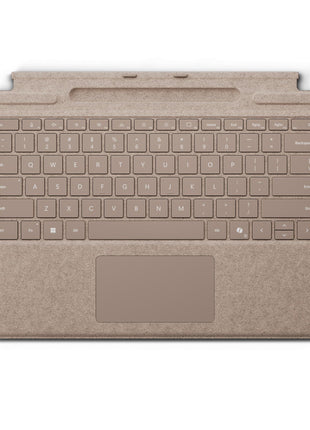 Microsoft Surface Pro Keyboard for Surface Pro Copilot+ (11th Edition), Pro 9 and 8 with Pen Storage, Alcantara Material, Dune