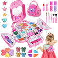 Topsolid Kids Makeup Kit With Mirror - Real Washable Makeup Set for Girls 5-8, Princess Toys Cosmetic Set, Christmas & Birthday Gifts for 3-8 Year Old Girls