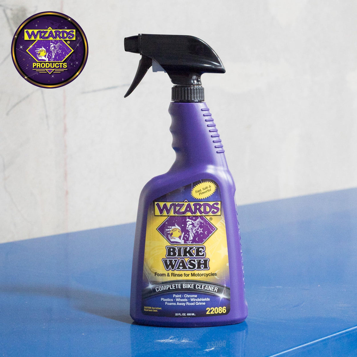 Wizards Bike Wash - Cleaner For Motorcycle Washing Kit- Quick Detailer for Bike with Bug Remover - For Your Motorcycle Accessories and Detail Kit - 22 oz