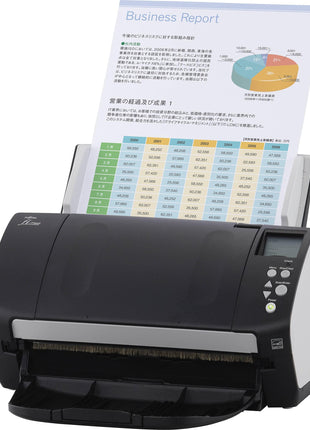 Fujitsu fi-7160 document scanner, duplex, 8.5 x 14 in, ADF 80 sheets, USB 3.0, black