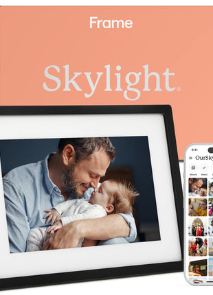 Skylight Frame – WiFi Digital Picture Frame Customer Support, Touch Screen Digital Photo Frame with Easy Setup, Photo Gifts for Parents and Grandparents - 10 Inch Black