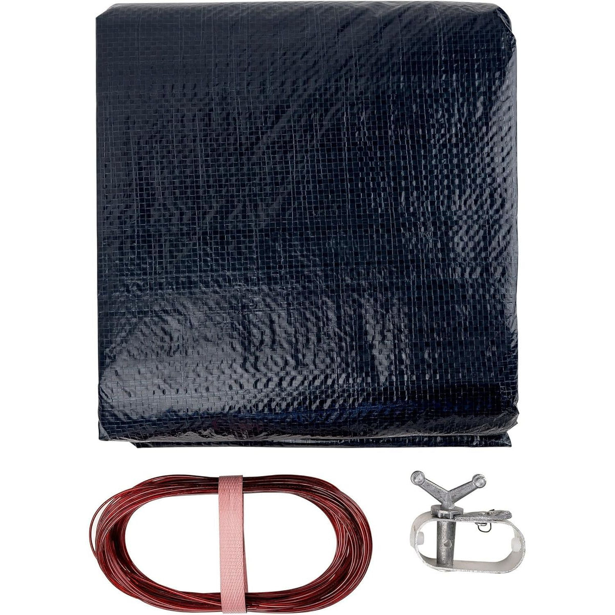 Winter Block 24’ ft. Round Pool Winter Cover for Above Ground Pools - 8-Year Warranty, Cold and UV Resistant, Weatherproof and Durable, Winch & Cable Included