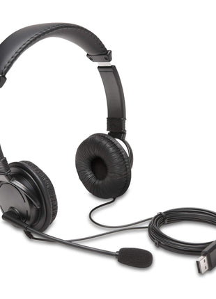 Kensington USB Hi-Fi Headphones with Microphone (K97601WW), Black