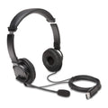 Kensington USB Hi-Fi Headphones with Microphone (K97601WW), Black
