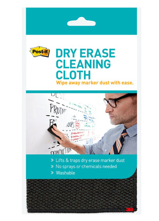 Post-it Dry Erase Cleaning Cloth (MMMDEFCLOTH) 10 5/8 x 10 5/8 Grey white