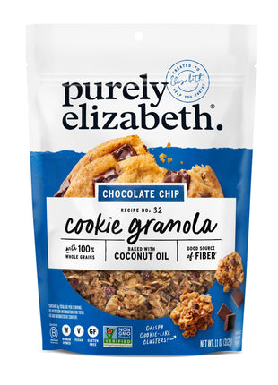 Purely Elizabeth, Cookie Granola Chocolate Chip, 11 Ounce
