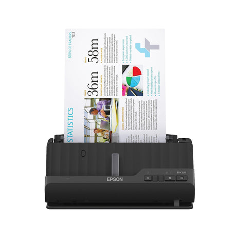 Epson Workforce ES-C220 Compact Document Scanner Duplex 20-pg ADF | 20-Page Auto Document Feeder 30 ppm/60 ipm Speed Portable Scanner for PC and Mac