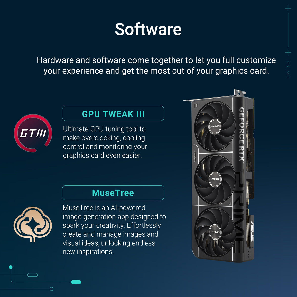 ASUS The SFF-Ready Prime GeForce RTX™ 5070 12GB GDDR7 Graphics Card (PCIe® 5.0, 12GB GDDR7, HDMI®/DP 2.1, 2.5-Slot, Axial-tech Fans, Dual BIOS)