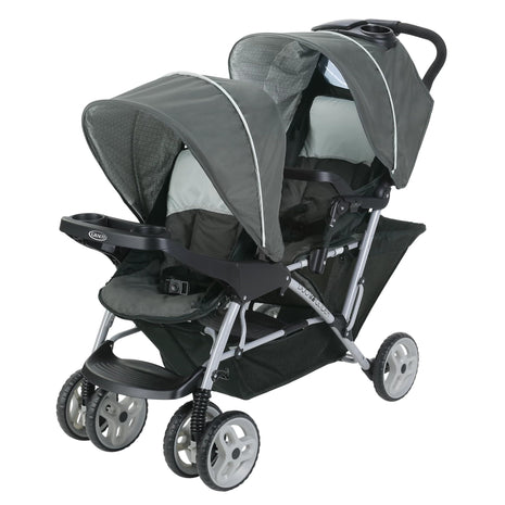 Graco® DuoGlider Double Stroller | Lightweight Double Stroller with Tandem Seating Glacier