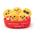 Emotional Support Chicken Nuggets by Relatable, Cuddly Plush Collectibles and Squishy Toys, Cozy Fall Gifts and Fun Trick or Treat Toys, Includes 5 Plushies with Carrying Basket