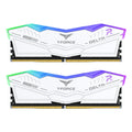 TEAMGROUP T-Force Delta RGB DDR5 Ram 48GB (2x24GB) 8200MHz PC5-65600 CL38 A-DIE Desktop Memory Module Ram for 600 700 Series Chipset XMP 3.0 Ready White - FF4D548G8200HC38EDC01