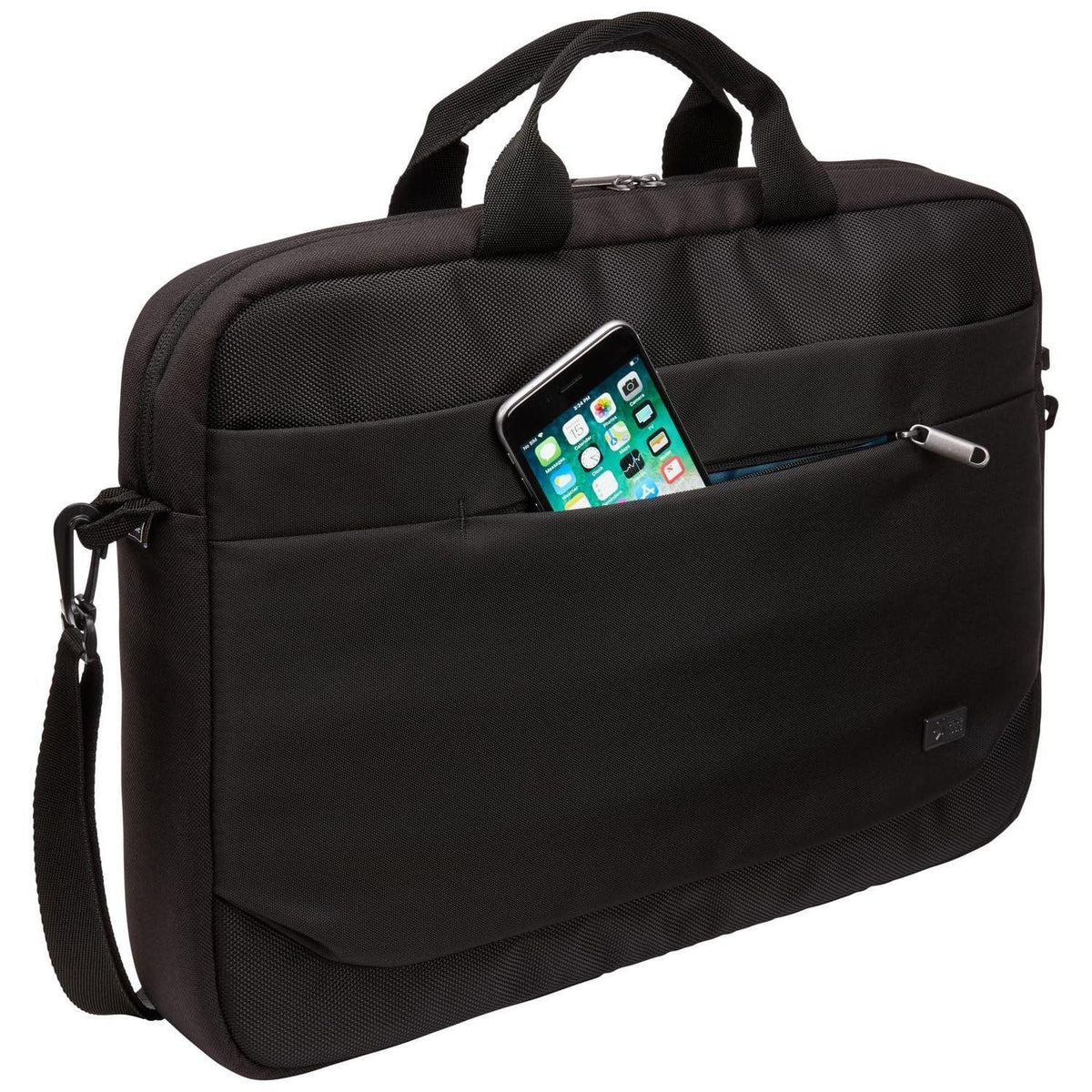 Case Logic Advantage 15.6" Attaché-Black, 15.2 x 1.2 x 10.4 in