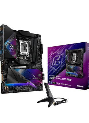 ASRock Intel Core Ultra Phantom Gaming Z890 Riptide WiFi 7 ATX Motherboard DDR5 9066 MHz 256 GB LGA1851 RL-ILM M.2 PCIe 5.0