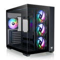 Thermaltake View 380 TG ARGB Black ATX Case; 4x120mm ARGB Fans Included; Supports Hidden-Connector Motherboard; Front & Side Dual Tempered Glass Panel; CA-1Z2-00M1WN-00; 3 Year Warranty