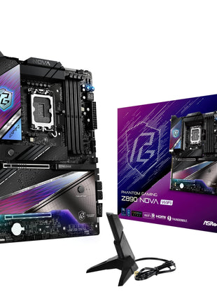 ASRock Intel Core Ultra Z890 Nova WiFi 7 Phantom Gaming ATX Motherboard Thunderbolt LGA1851 RL-ILM DDR5 9200 MHZ 256 GB