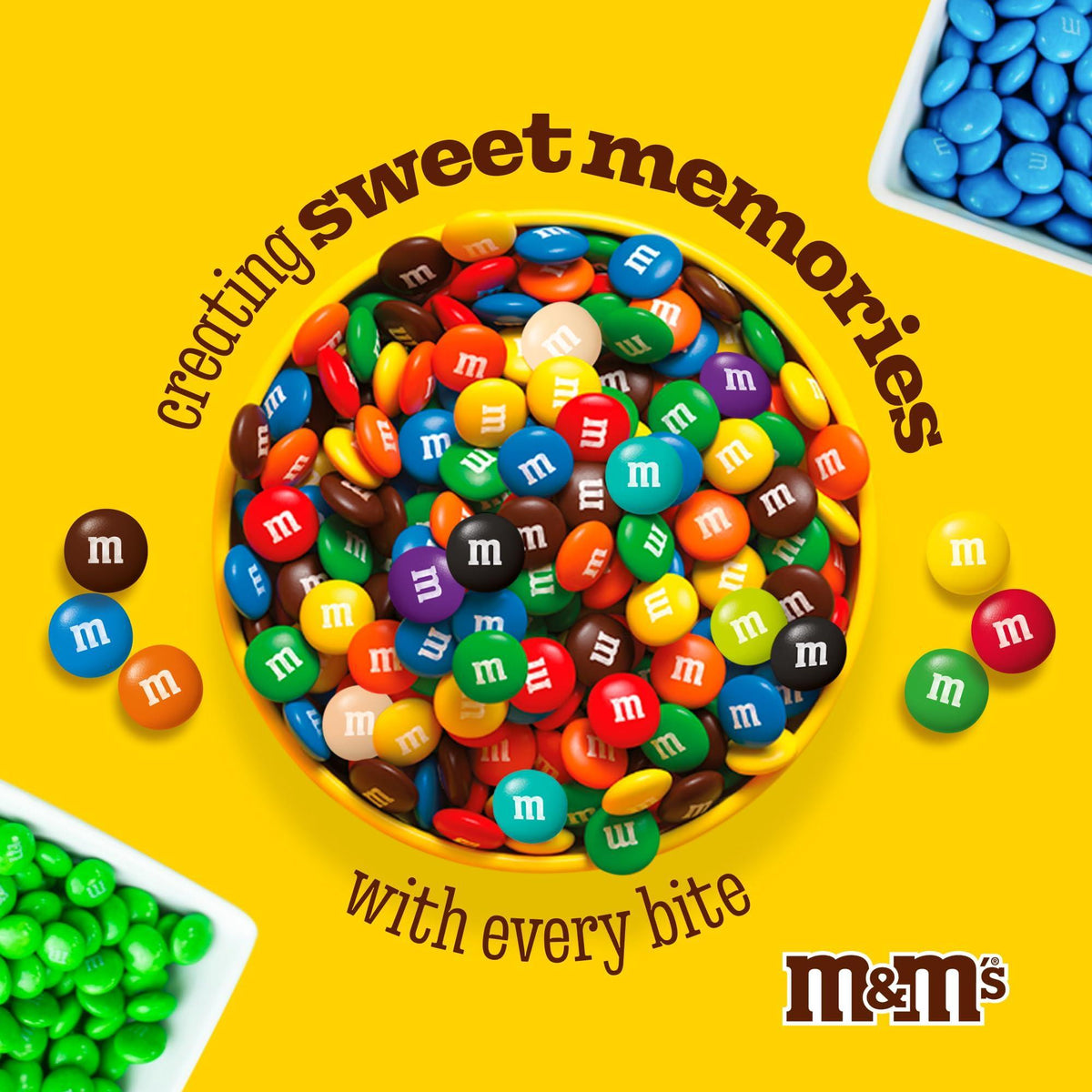 M&M’S WORLD Blue Candy Bulk - Milk Chocolate Candy, 2 lbs Resealable Pack for Graduation, Wedding, 4th of July, Birthdays, Party Favors, Boy Baby Showers, Gender Reveal Ideas, Easter and more