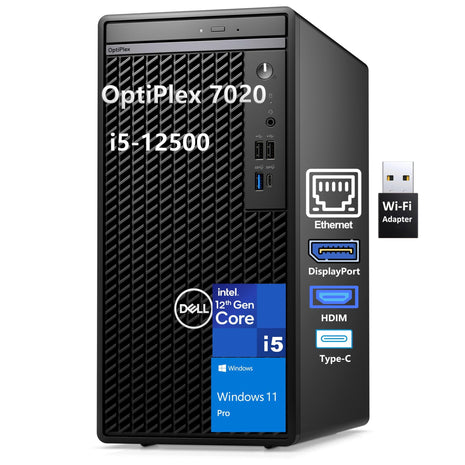 Dell Pro Tower PC Business Desktop Computer, 14th Gen Intel 14-Core i5-14500 vPro, 16GB DDR5 RAM, 512GB PCIe SSD, RJ-45, HDMI, DisplayPort, Type-C, Windows 11 Pro | 16GB DDR5 RAM, 512GB PCIe SSD, RJ-45, HDMI, DisplayPort, Type-C, Windows 11 Pro