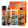 Armor All Car Wash and Car Cleaner Kit by Armor All, Includes Glass Wipes, Car Wash & Wax Concentrate, Protectant Spray and Tire Foam