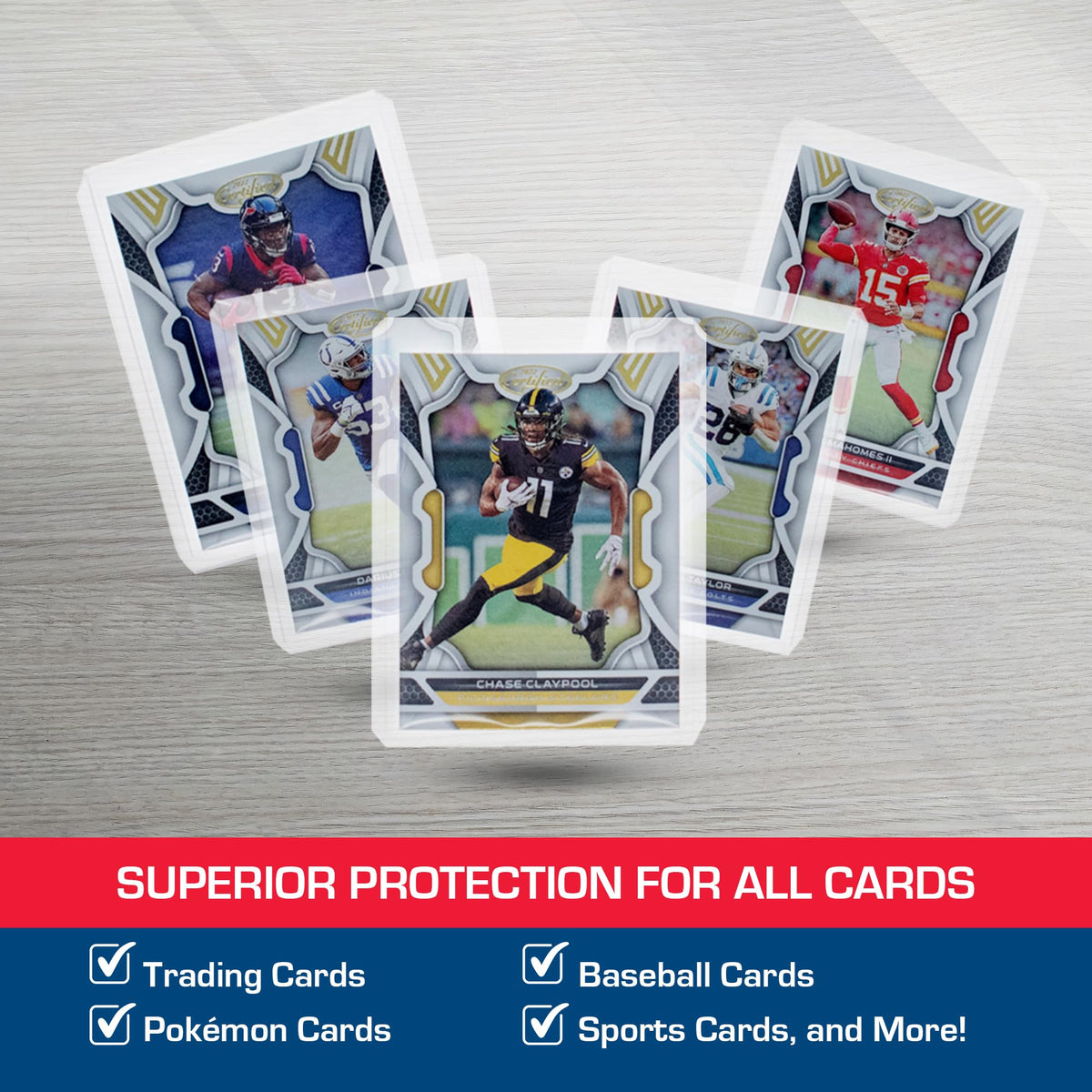 BCW 3x4 Standard Topload Card Holders | 100 Pack | Top Loaders for Cards | Rigid Card Protector | Fits Standard Size Cards Up to 20pt