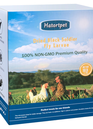 Dried Black Soldier Fly Larvae 10LB-Pure Natural Non-GMO BSF Larvae for Chickens-More Calcium Than Mealworms High-Protein Chickens Treats for Layer Hens Wild Birds Ducks