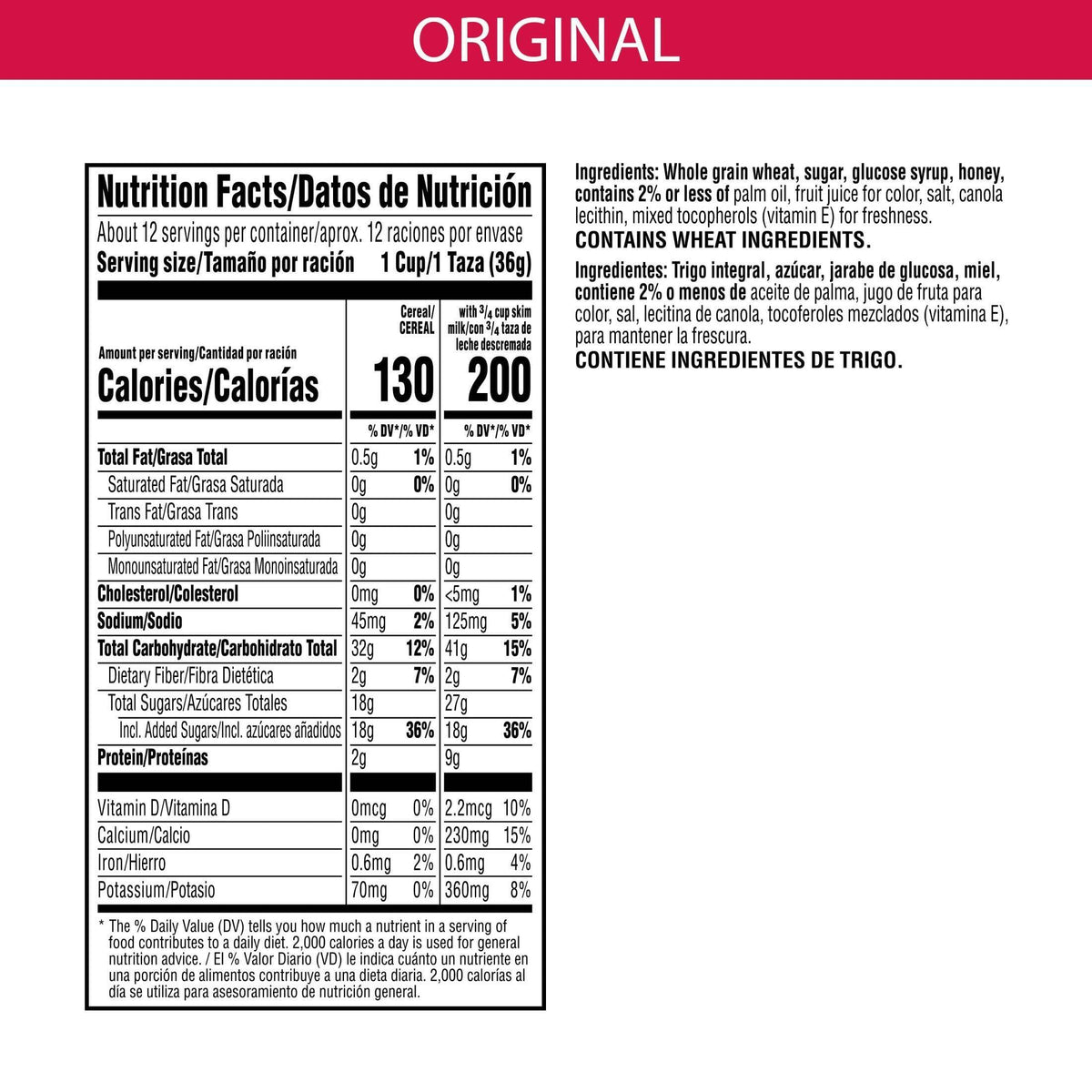 Kellogg's Honey Smacks Breakfast Cereal, Made with Whole Grain, Kids Snacks, Large Size, Original, 15.3oz Box (1 Box)