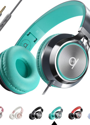 ARTIX CL750 Adults & Kids Headphones with Cord, Microphone & Volume Control - Wired Headphones with Mic, Plug In Teens Corded Head phones Wire for Laptop, Computer, Chromebook, iPad & Tablet 3.5mm Aux