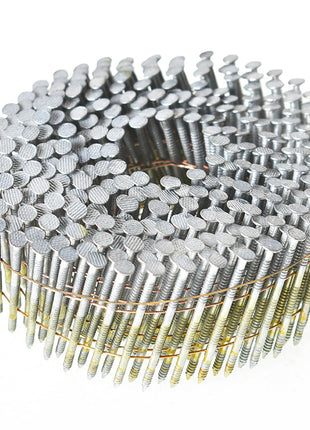 findmall 1-1/2 Inch 3600 Count Siding Nails 15-Degree Wire Collated Coil Full Round Head Hot-Dipped Galvanized Siding Nails