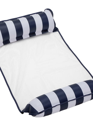 Aqua Original 4-in-1 Monterey Hammock Pool Float & Water Hammock ??Multi-Purpose, Inflatable Pool Floats for Adults ??Patented Thick, Non-Stick PVC Material ??Navy