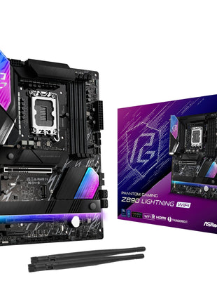 ASRock Intel Core Ultra Z890 Lightning WiFi 7 Phantom Gaming 9066 MHz DDR5 256 GB ATX Motherboard M.2 LGA1851RL-ILM